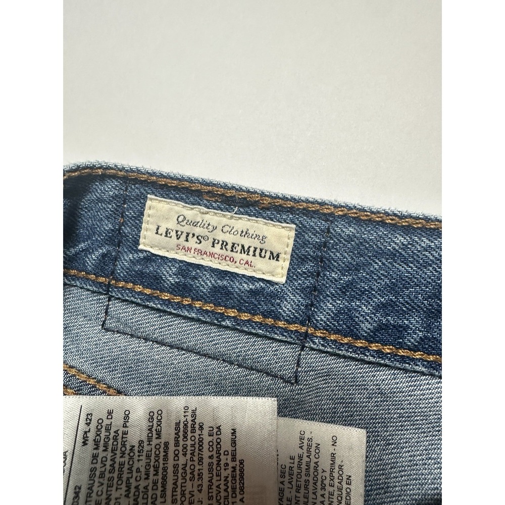 Levi's Ribcage Womens Jeans Waist 24 High rise Straight Ankle Light Wash - Picture 7 of 9